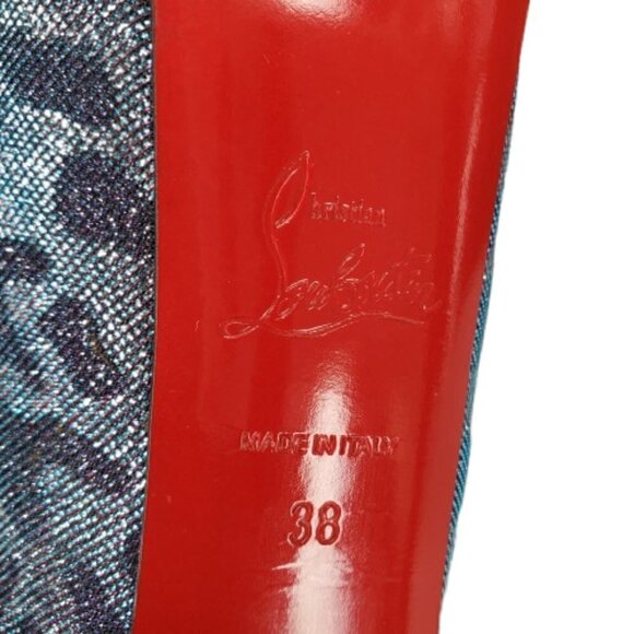 Christian Louboutin Highness 160 Leopard Peep Toe Platform Pumps Heels - Picture 5 of 7